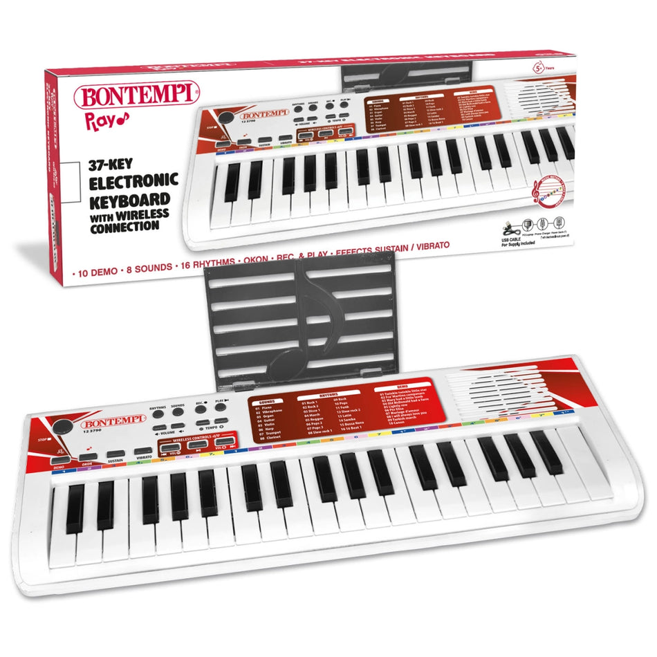 Bontempi 37-Key Electronic Keyboard with Wireless Connection