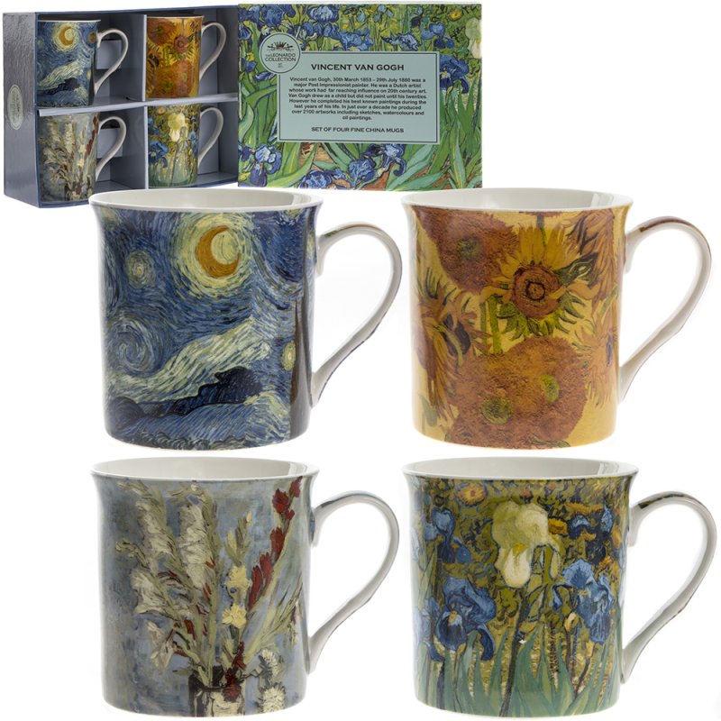 L&P Vincent Van Gogh Mugs Set 4