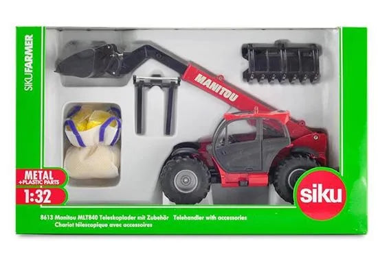 Siku 1:32 Manitou Telehandler Set