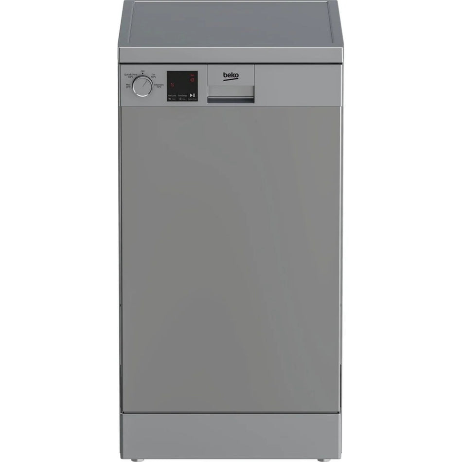 Beko Slimline 45Cm Dishwasher 4 Programme Silver