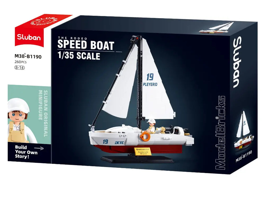 Sluban The Rodeo Speed Boat 1:35 (248 Piece) 1190