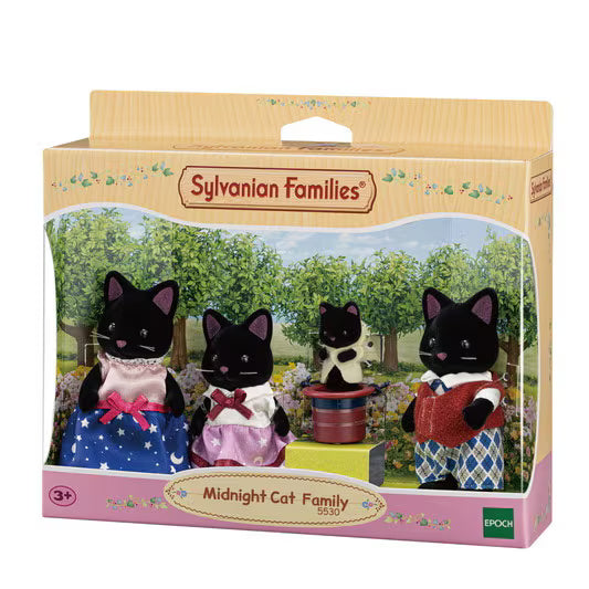 Midnight Cat Family Sylvanians