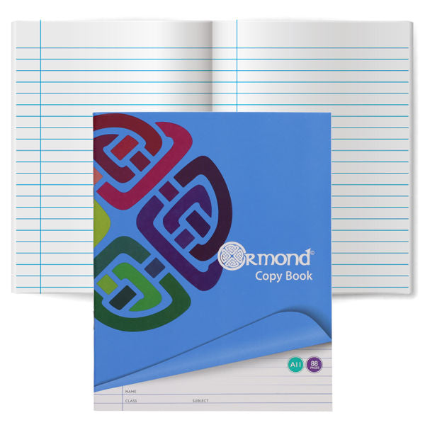 Ormond Pkt.10 88pg A11 Exercise Copy Books