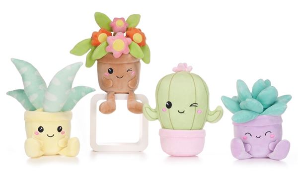 9.5"/24cm Kawaii Kuties Plants Assorted