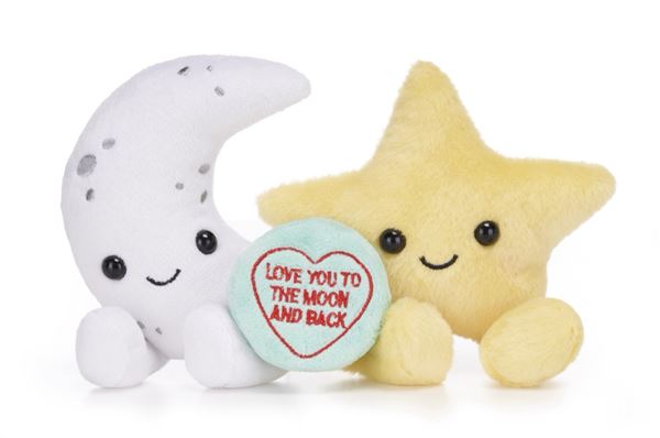 Love Hearts Moon & Star