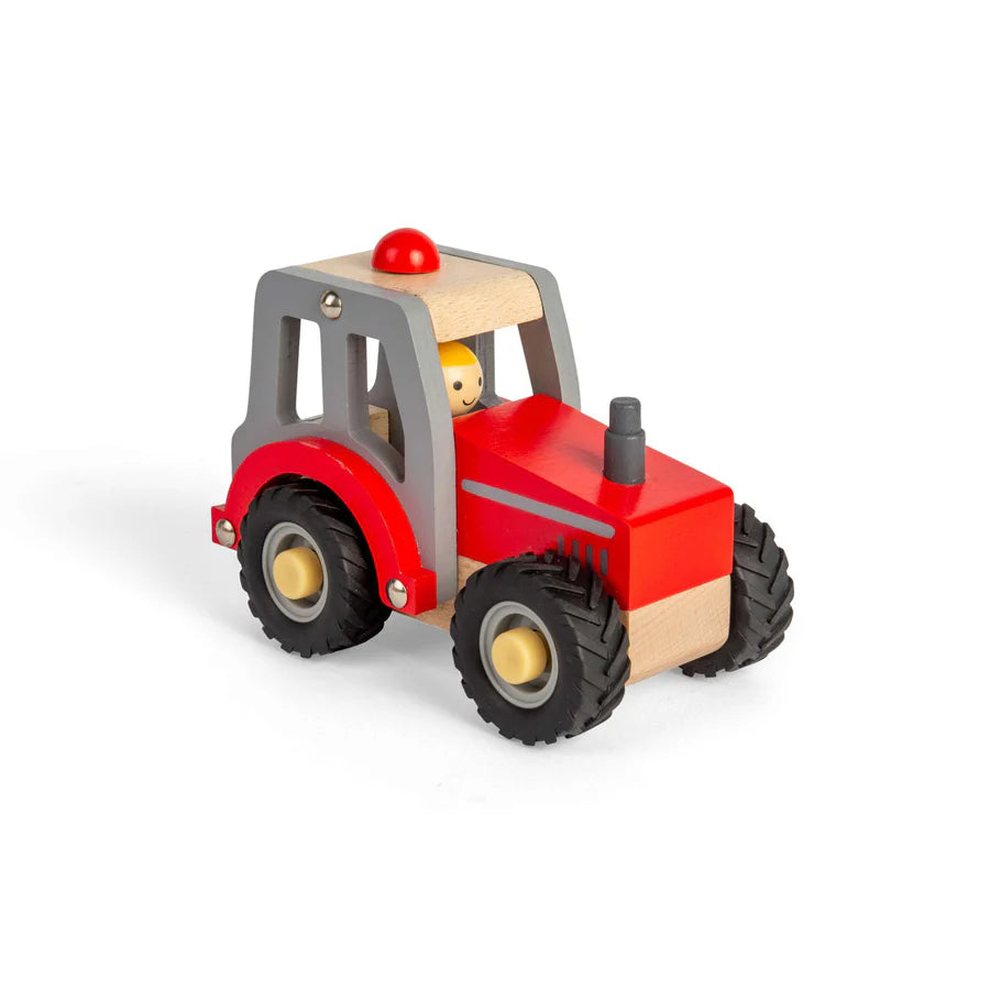 BigJigs Tractor Red