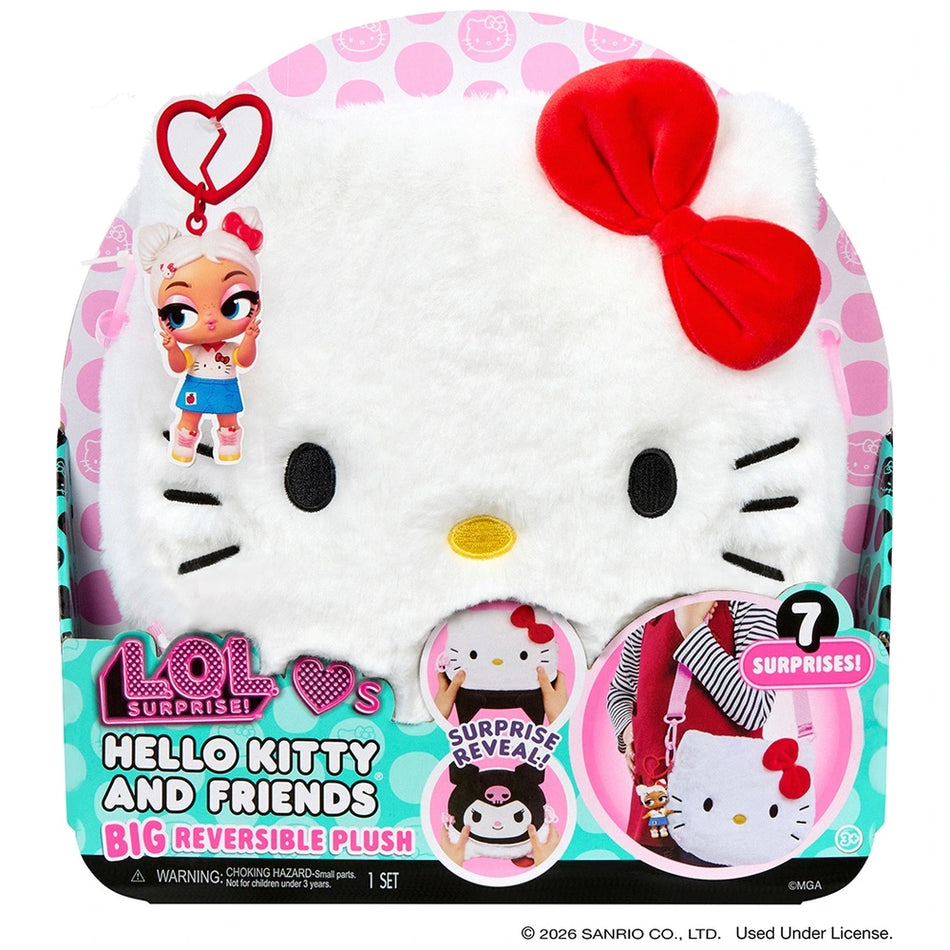 L.O.L. Surprise Loves Hello Kitty & Friends BIG Reversible Plush