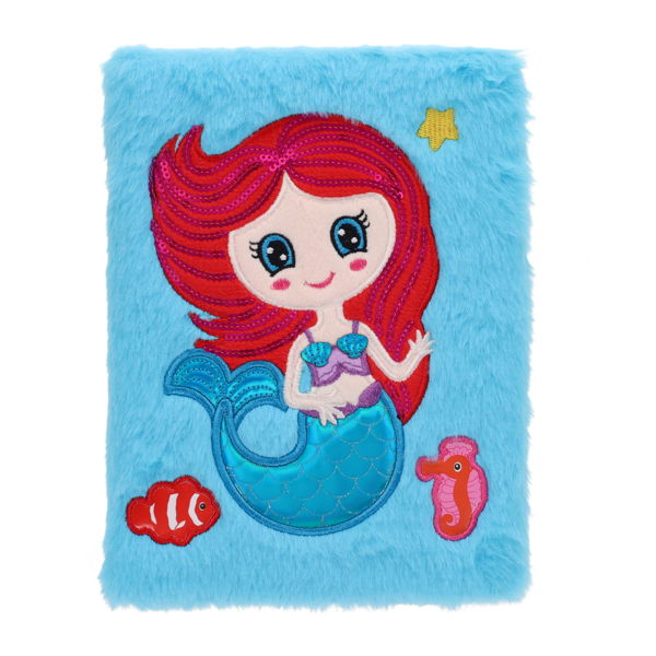 I Love Stationery A5 128pg Furry Friends Notebook - Azure