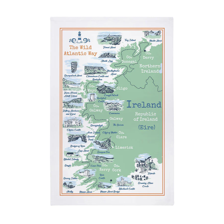 Wild Atlantic Way Cotton Tea Towel