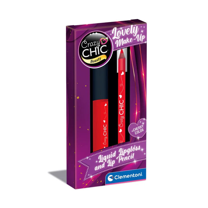 Lip Gloss & Lip Pencil Cherry Colour 16 Crazy Chic