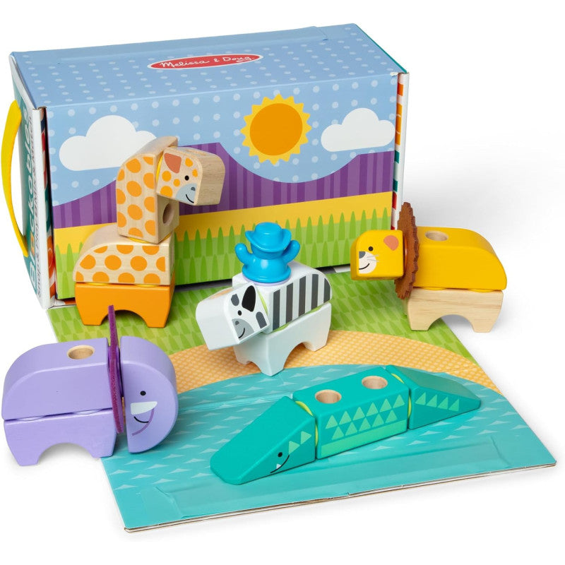Melissa & Doug Blockables Safari Playset