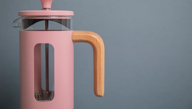 La Cafetiere Pisa 3 Cup Pink Wooden Handle