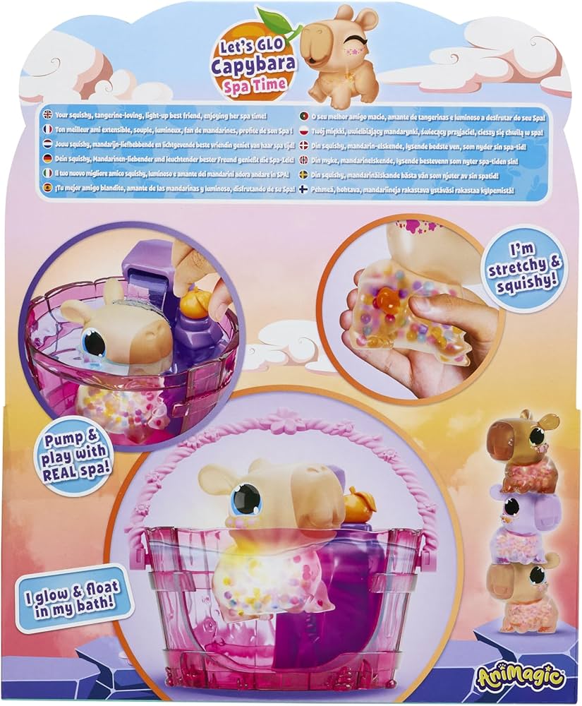 Animagic Lets Glo Capybara Spa Time