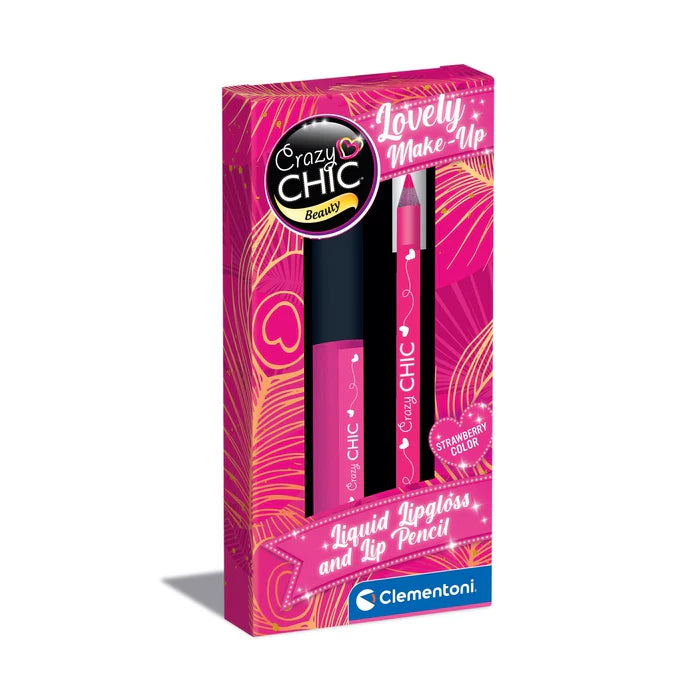 Lip Gloss & Lip Pencil Strawberry Colour 16 Crazy Chic