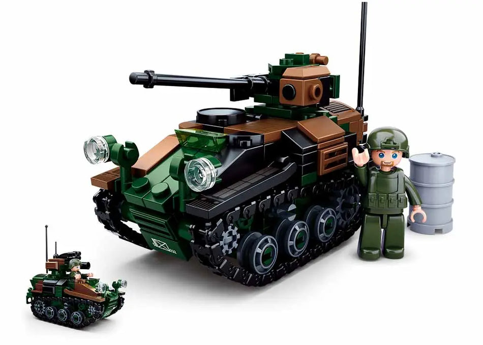 Sluban Wiesel Armoured Weapons Carrier 2 in 1 750