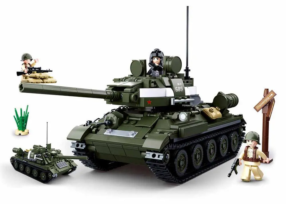 Sluban T-34\85 Medium Tank 2 in 1 689