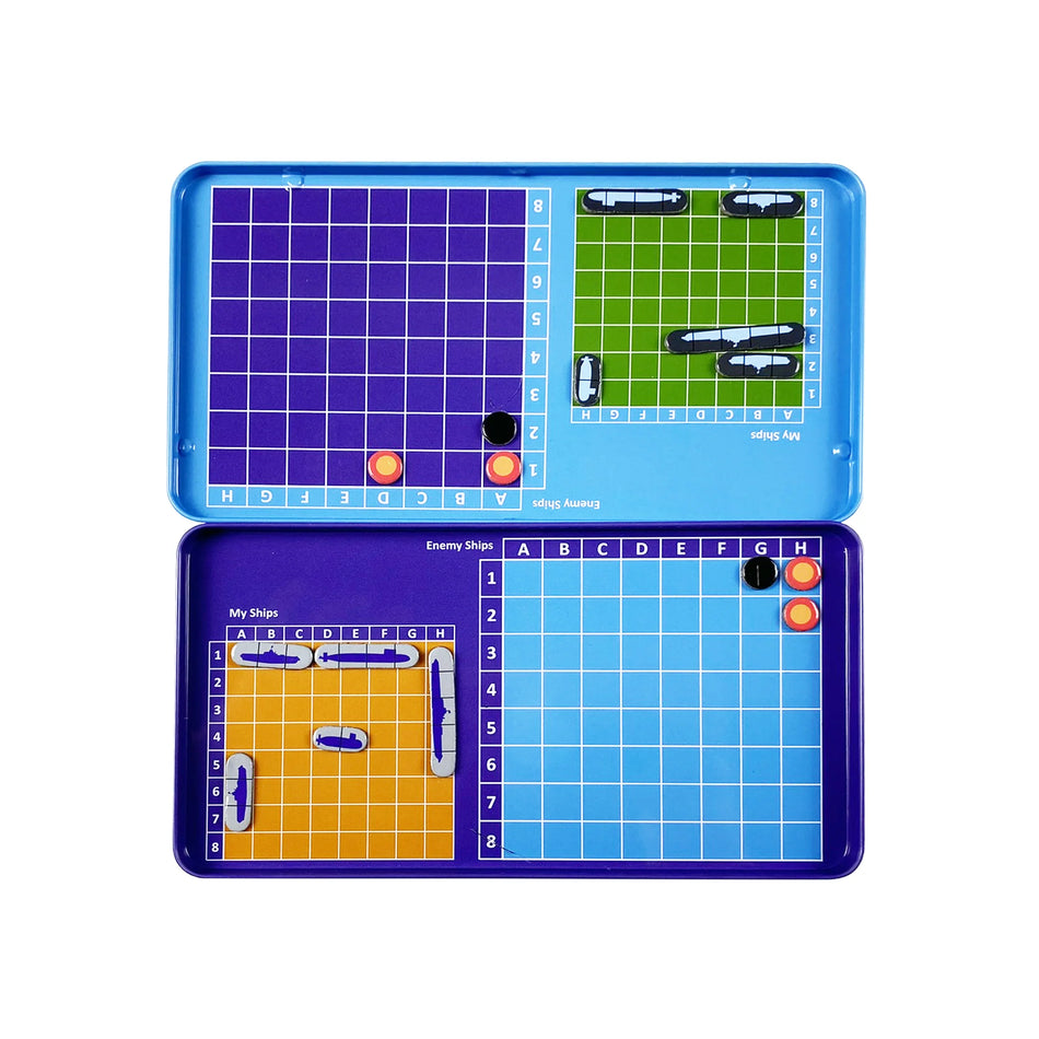 The Purple Cow Battleship Magnetic Game