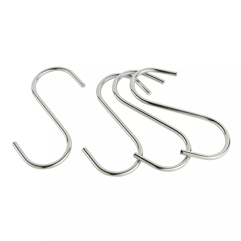 GM Galvanised S Hooks 4pk