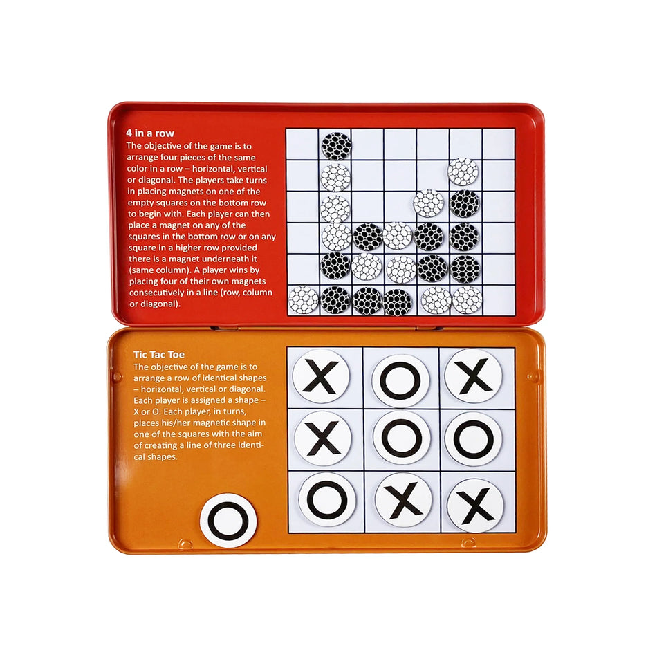 The Purple Cow 4 In A Row & Tic Tac Toe Magnetic Game
