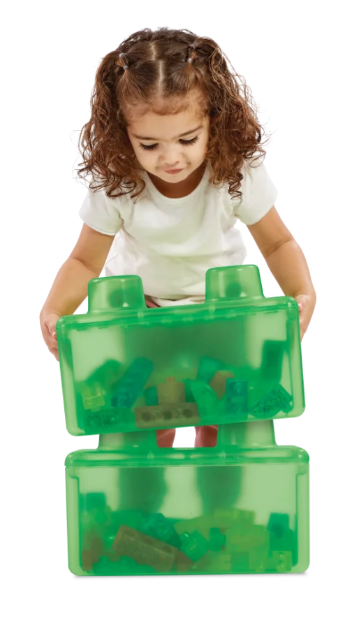 Jelly Blocks 24Pce Stack & Stash 2 in 1 Storage Case