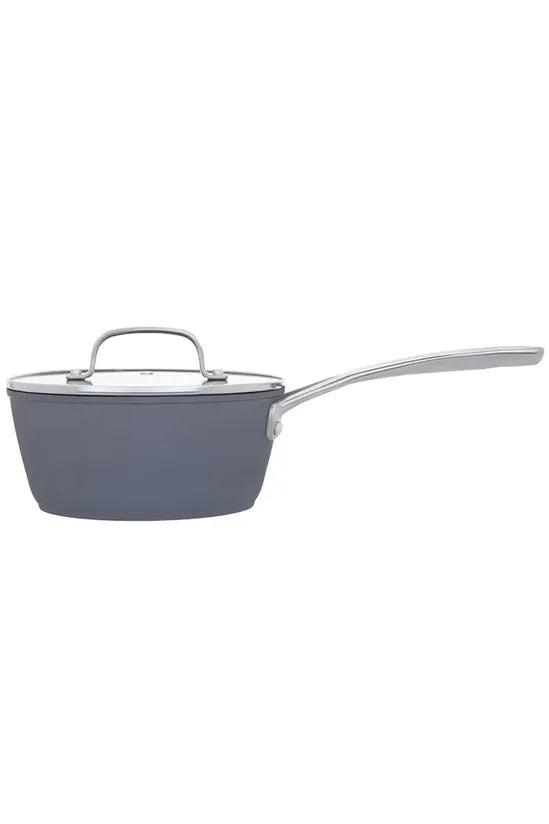 Laura Ashley 8"/20cm Saucepan with Glass Lid Dark Slate
