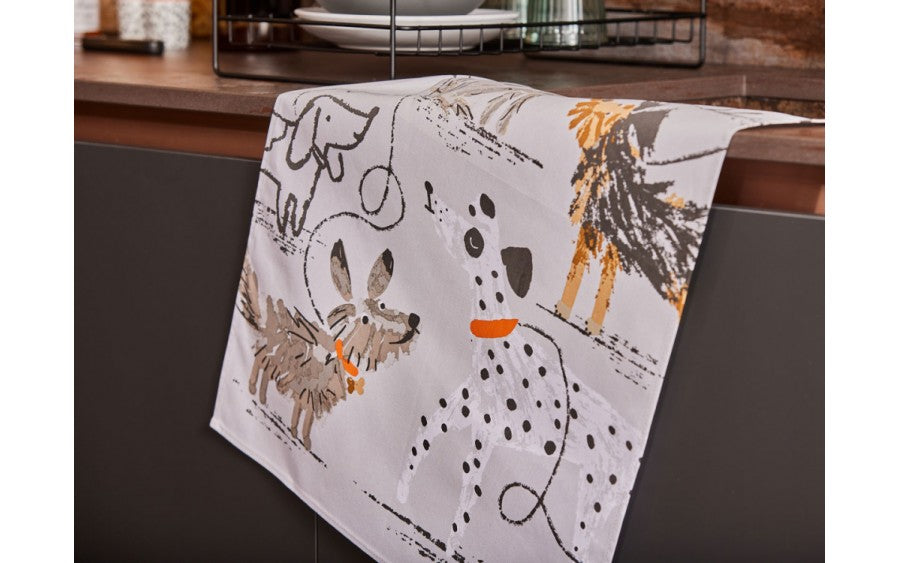 Dog Days Cotton Tea Towel