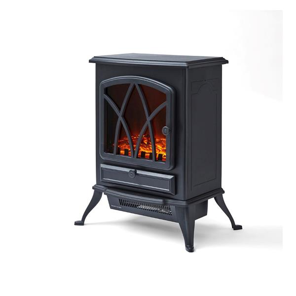 Stirling 2KW Electric Fireplace Heater Black