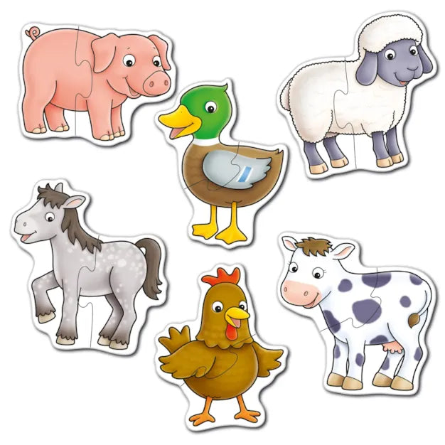 Orchard Farmyard 6 x 2 Piece Puzzles