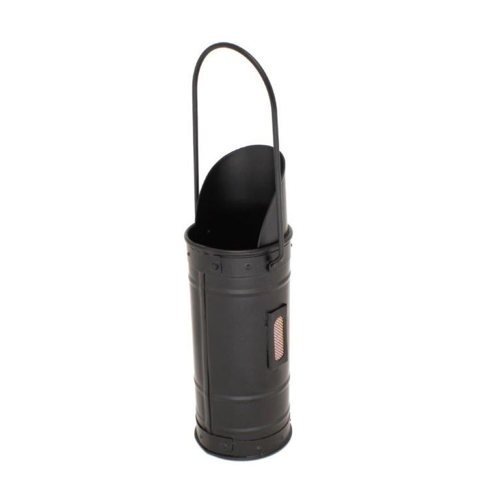 Striped Matchstick Holder With Striking Pad Black