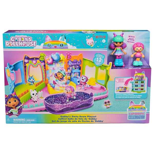 Gabby's Dollhouse Birthday Party Room Playset