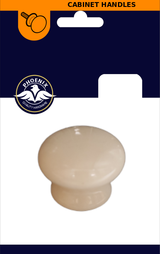 Phoenix Cream Ceramic Knob