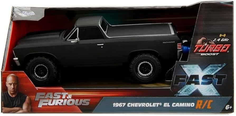 Fast & Furious El Camino Black Remote Control 1:24