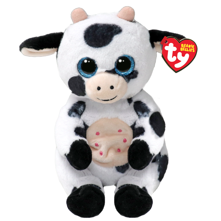 TY Herdly Cow Beanie Bellies 6"