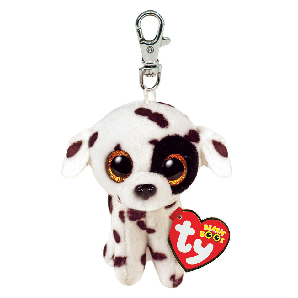 TY Luther Dog Boo Beanie Key Clip