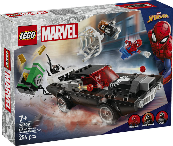 Lego Spiderman vs Venom Muscle Car