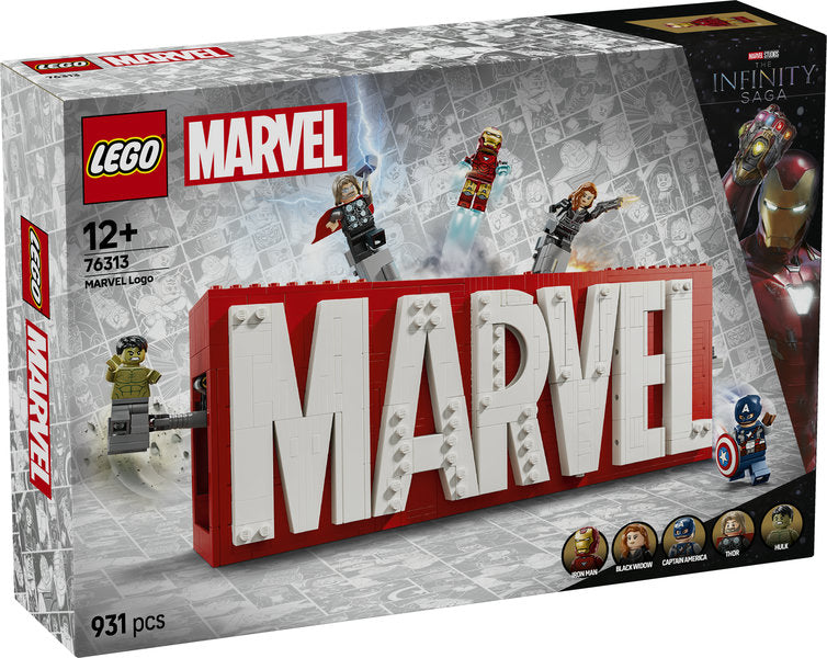 Lego Marvel Logo & Minifigures