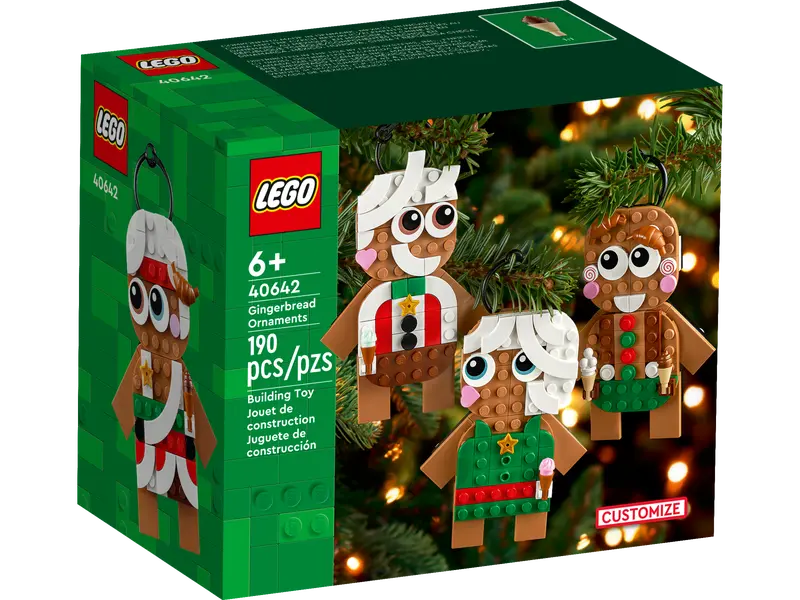 Lego Xmas Gingerbread Ornaments