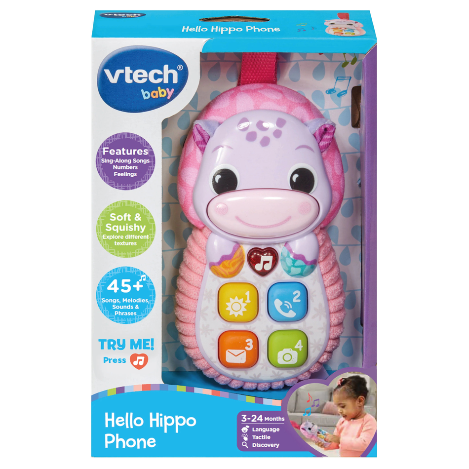 Vtech Hello Hippo Phone Pink