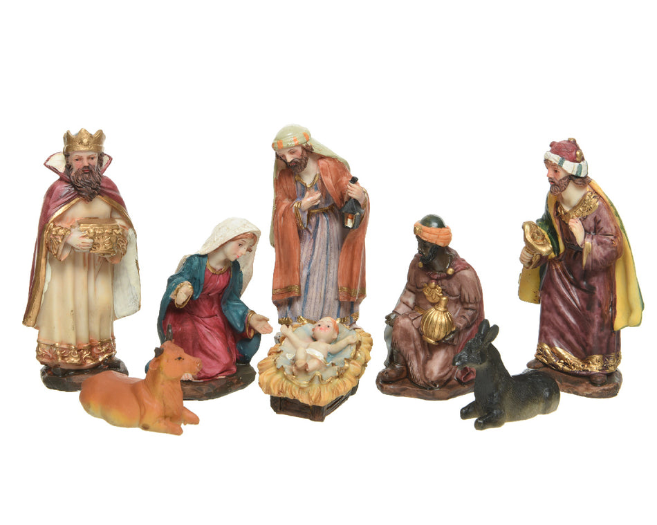 Nativity Set Polyresin 8 Figures