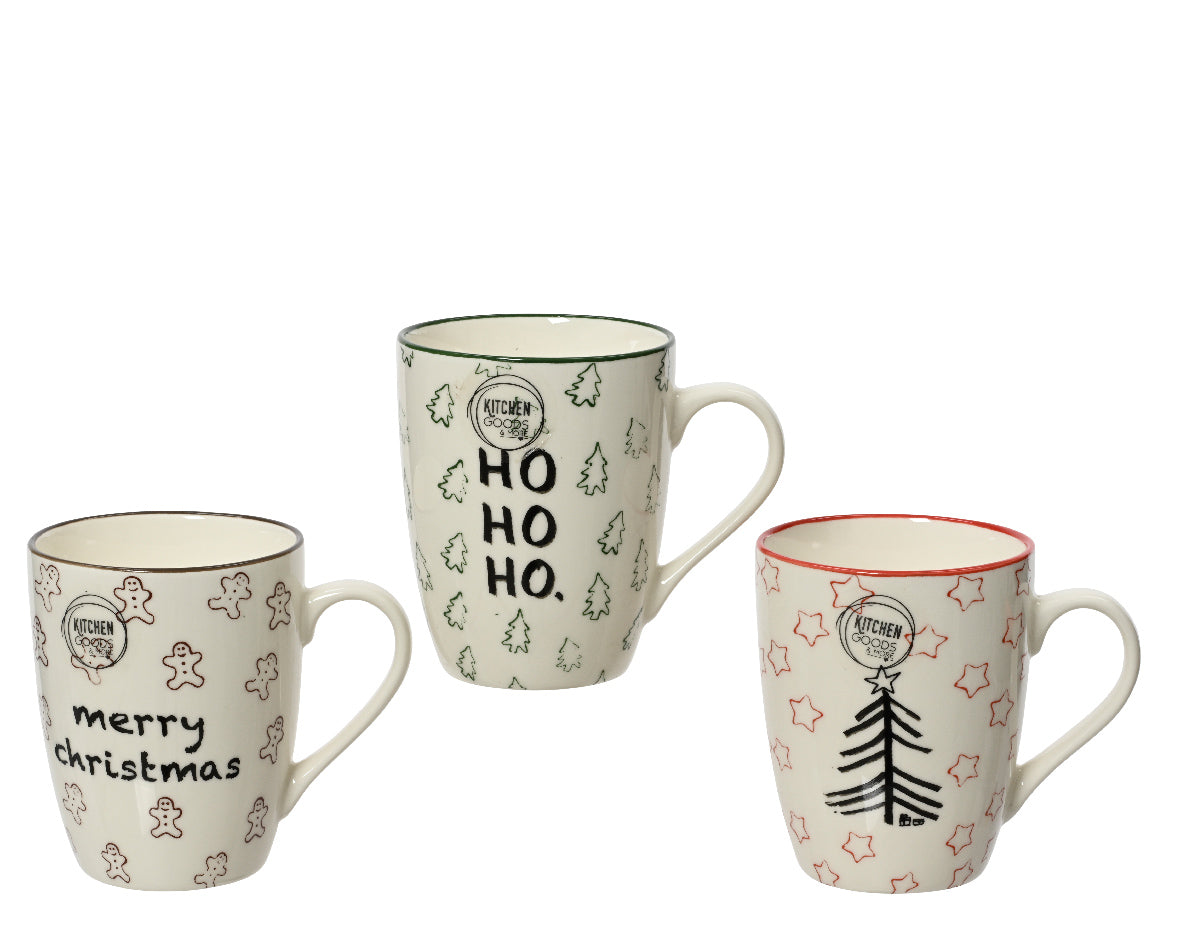 Mug Round Porcelain With Ear Decal