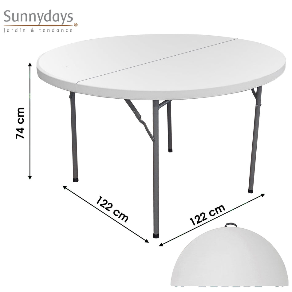 Round Blow Mould Folding Table Round