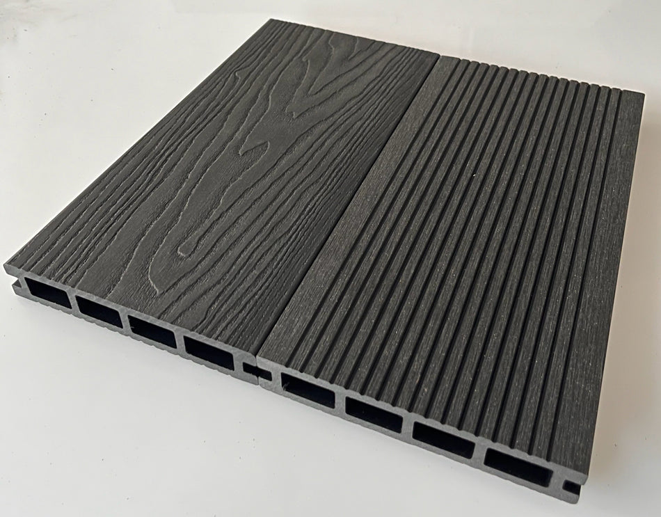 Suelo Composite Decking Grain 146mm X 25mm X 3.6m Charcoal
