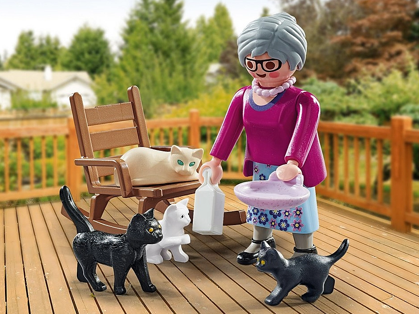 Playmobil Woman with Cats