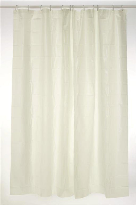 White Peva Shower Curtain 180 x 180cm