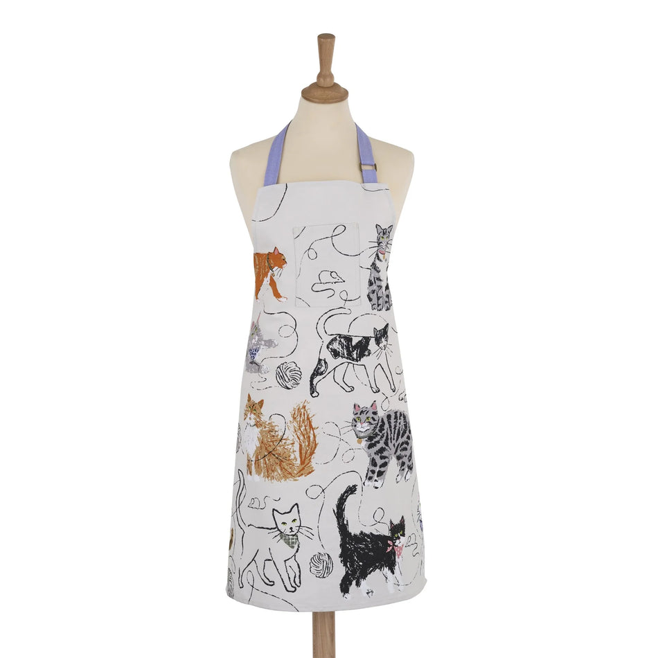 Feline Friends Cotton Apron