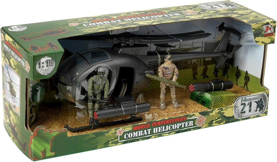 Peterkin World Peacekeeper Combat Helicopter & Figures