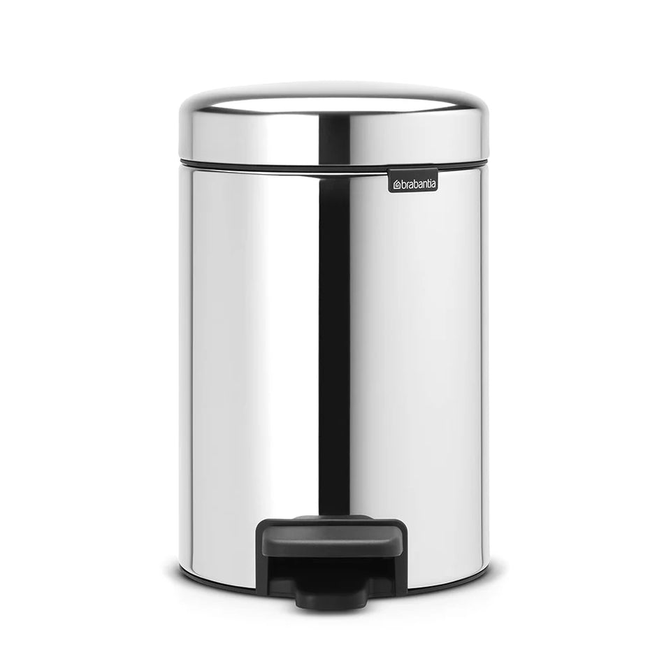 Brabantia Pedal Bin 3L Brilliant Steel