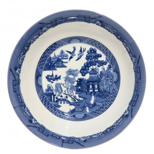 Blue Willow Pattern 24cm Salad Bowl