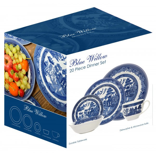 Blue Willow Pattern 20 Piece Set