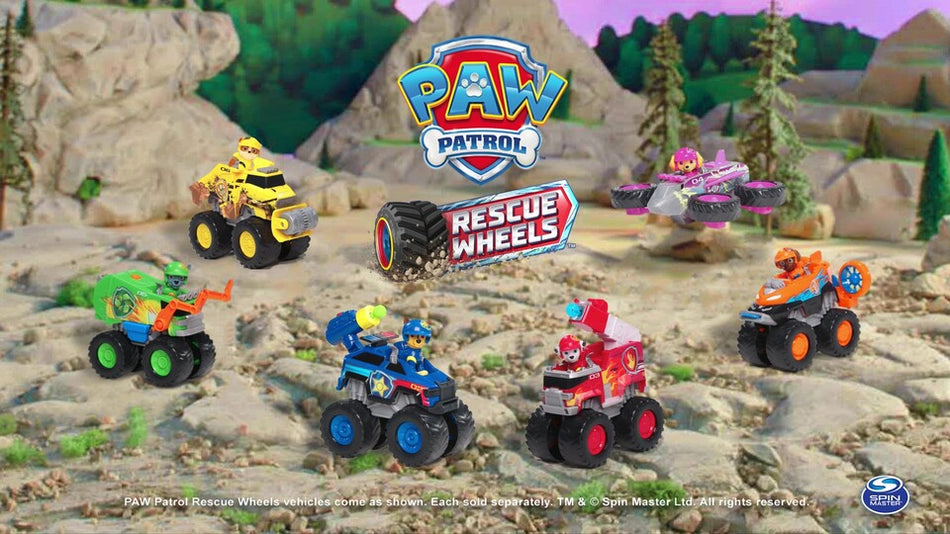 Paw Patrol Themed Rescue Vehicles Assorted